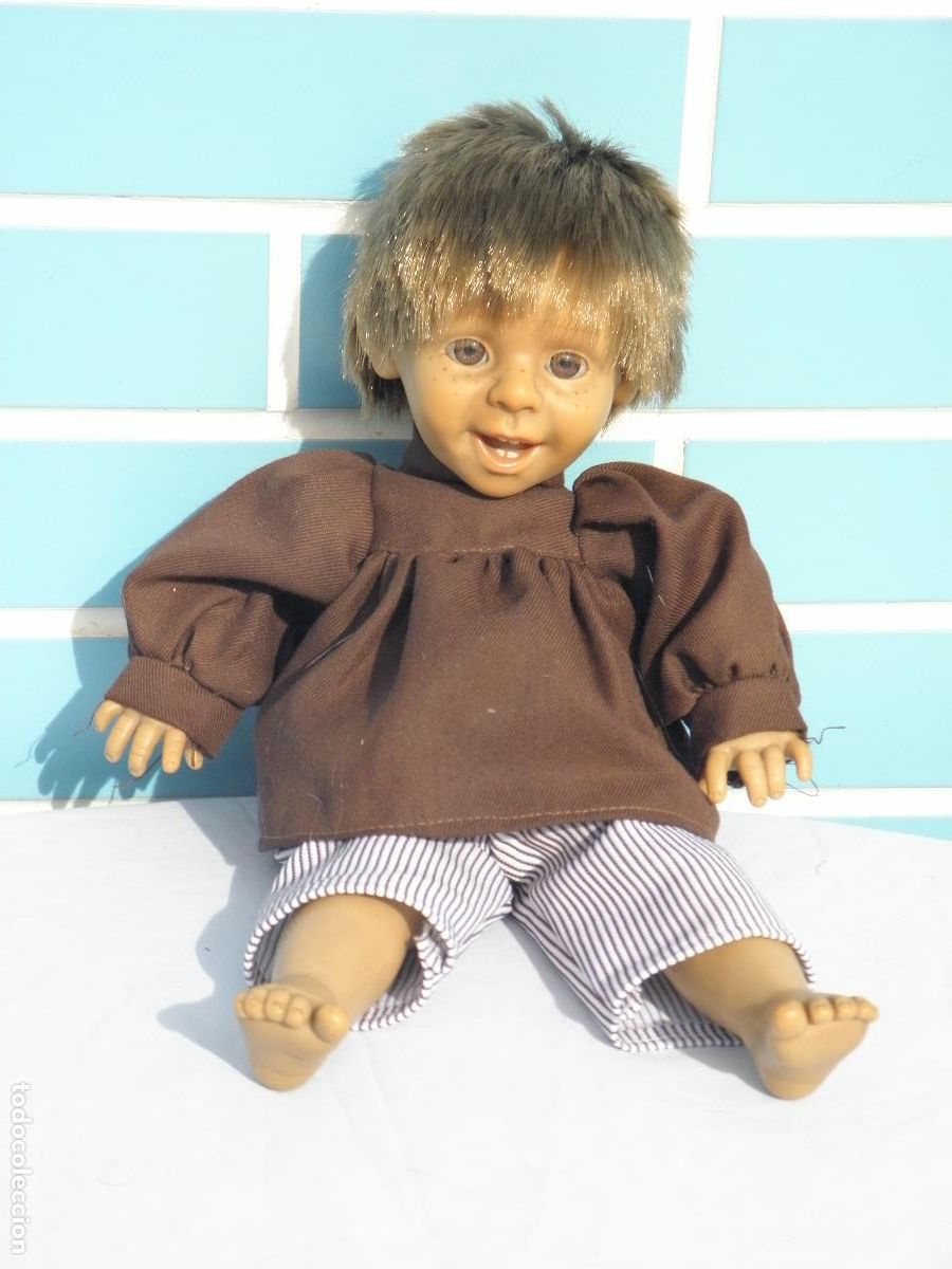 Mu&ntilde;ecas espa&ntilde;olas modernas: Antiguo mu&ntilde;eco Gestitos Expression Doll sonriente - Foto 1