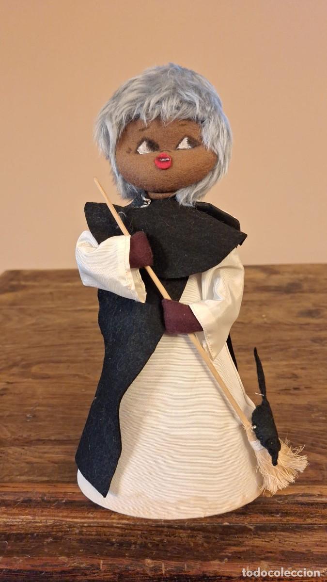 Poup&eacute;es Espagnoles Modernes: Antiguo Mu&ntilde;eco de Fieltro Fray Escoba