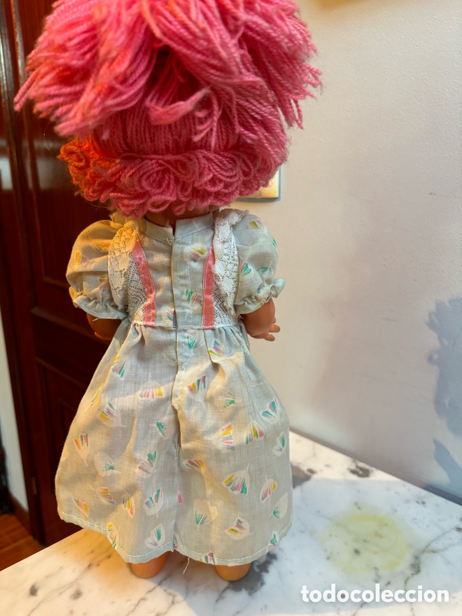 Mu&ntilde;ecas espa&ntilde;olas modernas: Mu&ntilde;eca Mayra BB pelo rosa lana - Foto 2