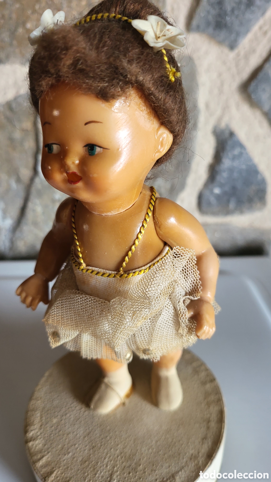 Mu&ntilde;ecas espa&ntilde;olas modernas: ANTIGUA MU&Ntilde;ECA BOMBONERA CELULOIDE - Foto 2