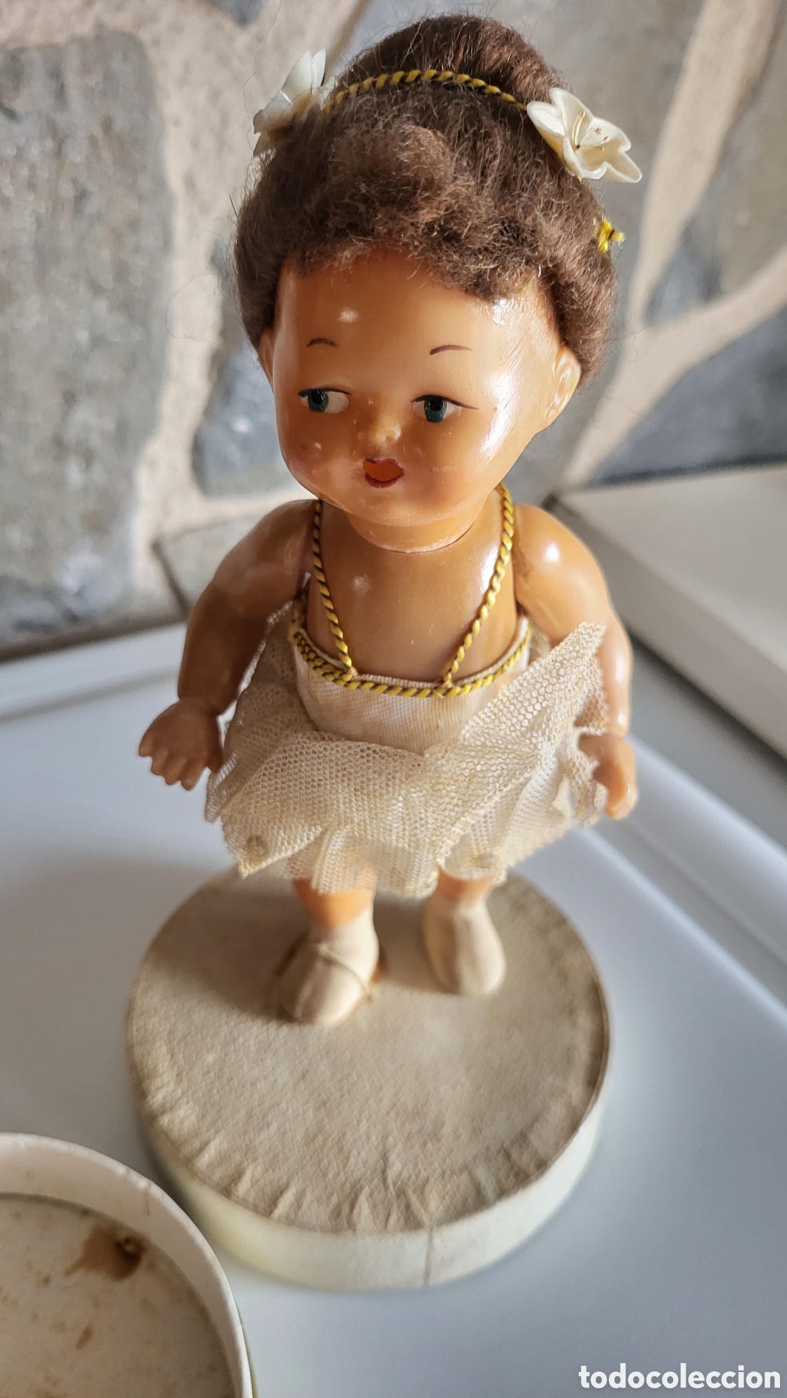 Mu&ntilde;ecas espa&ntilde;olas modernas: ANTIGUA MU&Ntilde;ECA BOMBONERA CELULOIDE - Foto 4