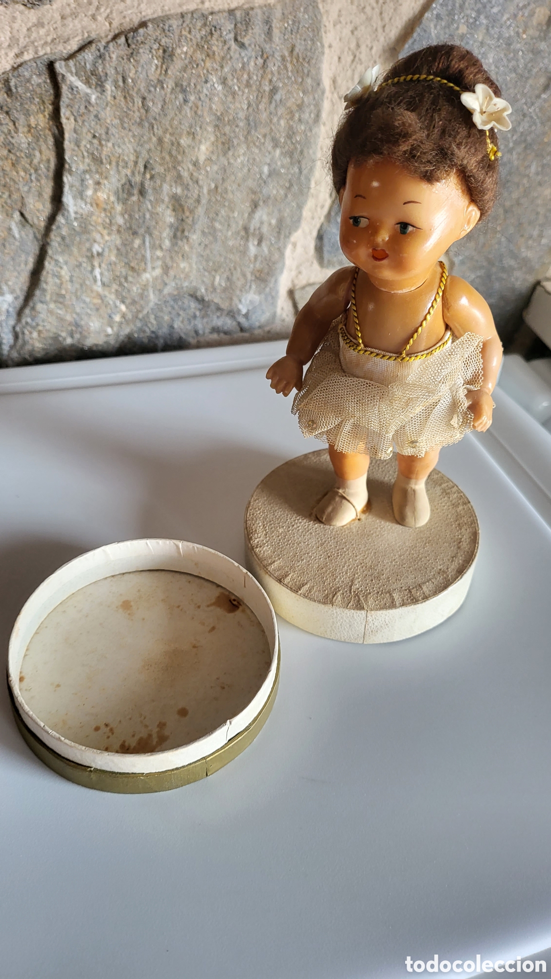 Mu&ntilde;ecas espa&ntilde;olas modernas: ANTIGUA MU&Ntilde;ECA BOMBONERA CELULOIDE - Foto 5