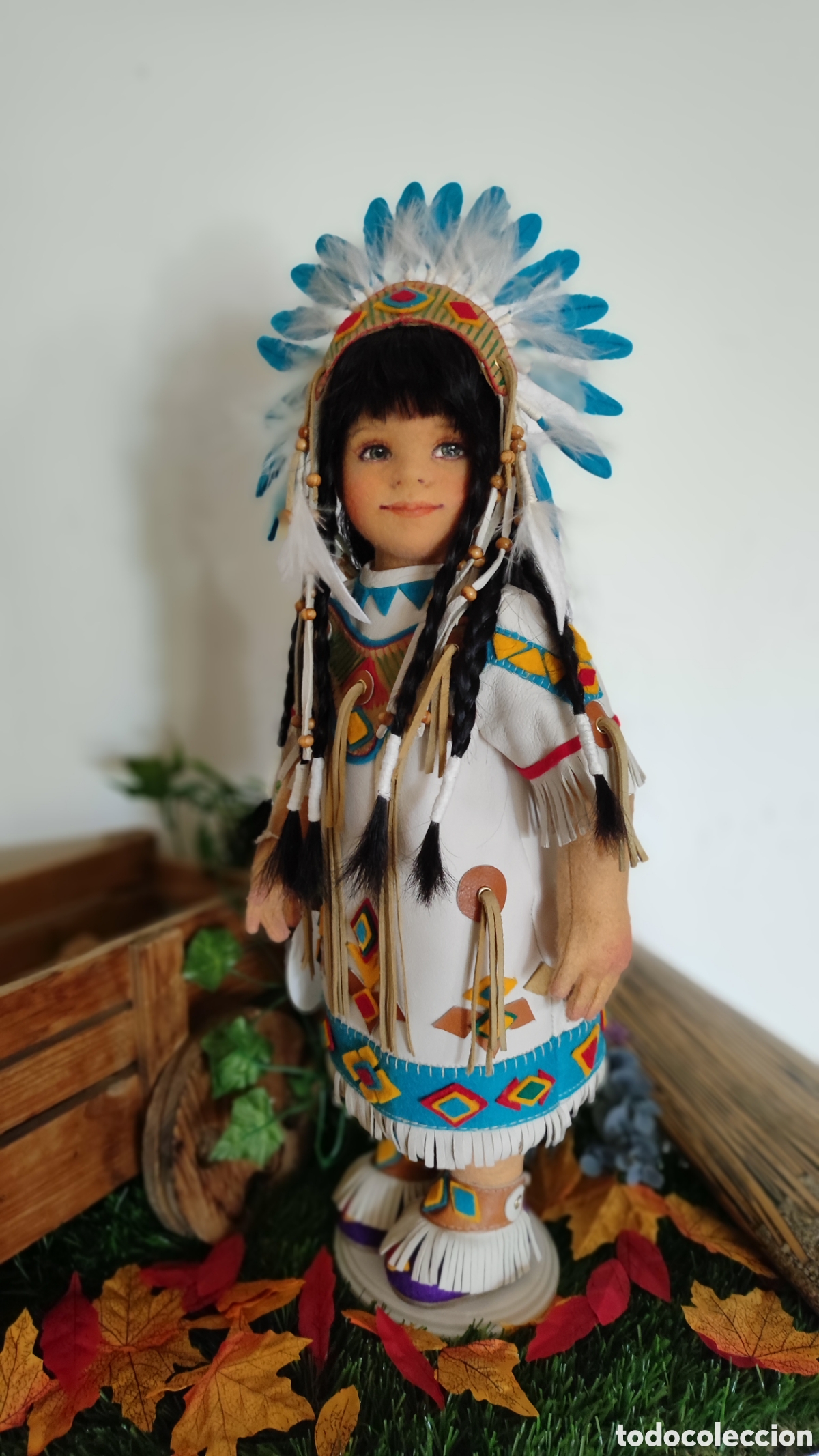 Mu&ntilde;ecas espa&ntilde;olas modernas: Mu&ntilde;eca de fieltro 44 cm - Foto 2