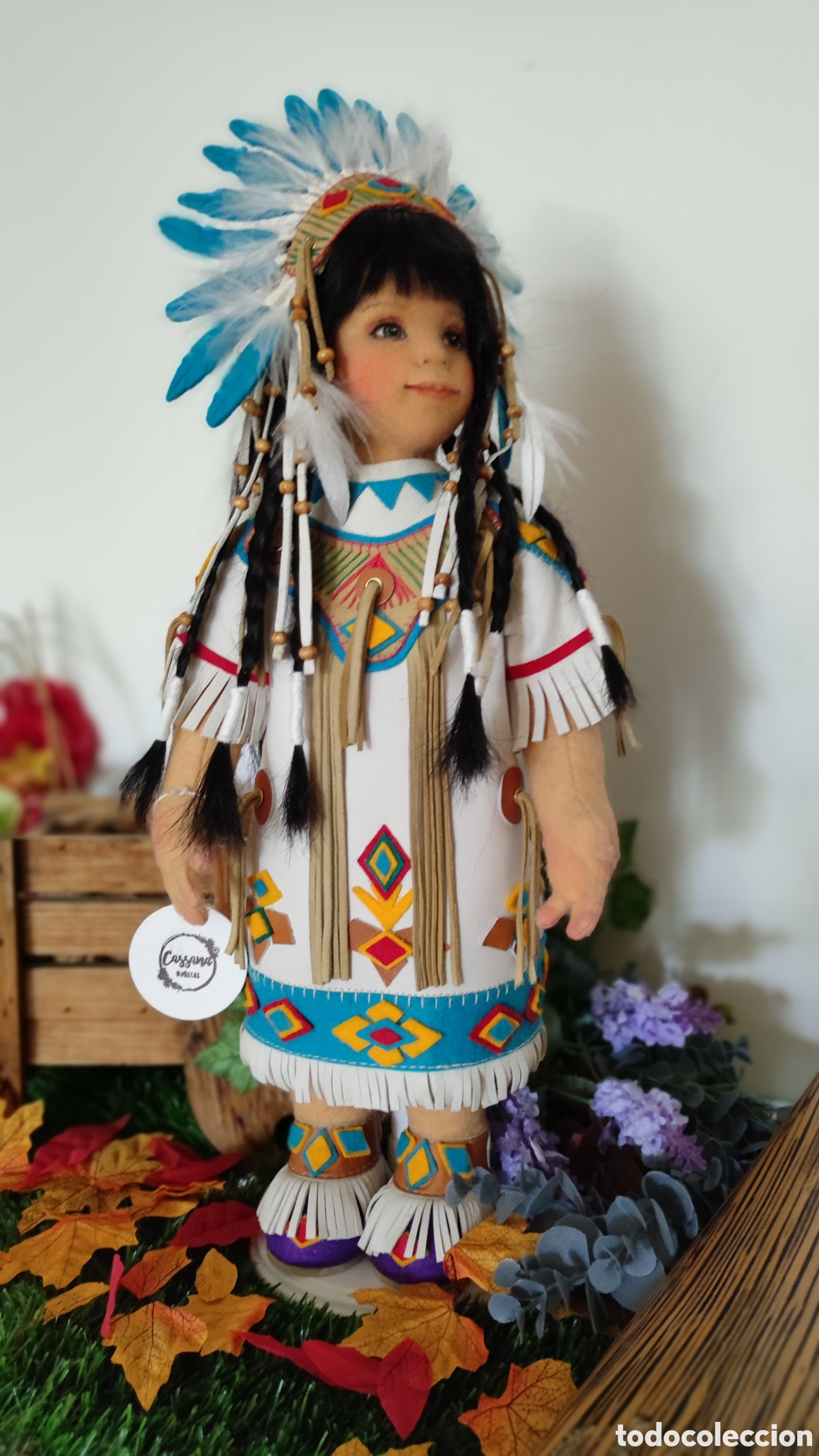 Mu&ntilde;ecas espa&ntilde;olas modernas: Mu&ntilde;eca de fieltro 44 cm - Foto 6