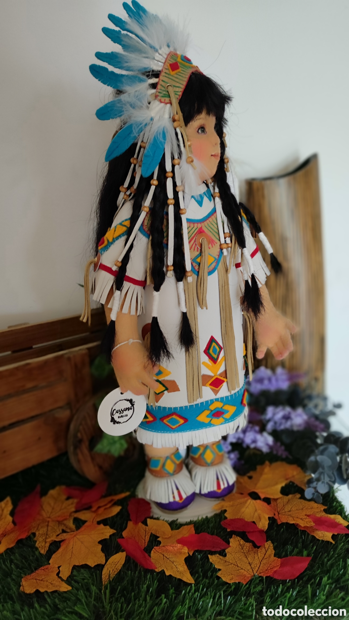 Mu&ntilde;ecas espa&ntilde;olas modernas: Mu&ntilde;eca de fieltro 44 cm - Foto 7