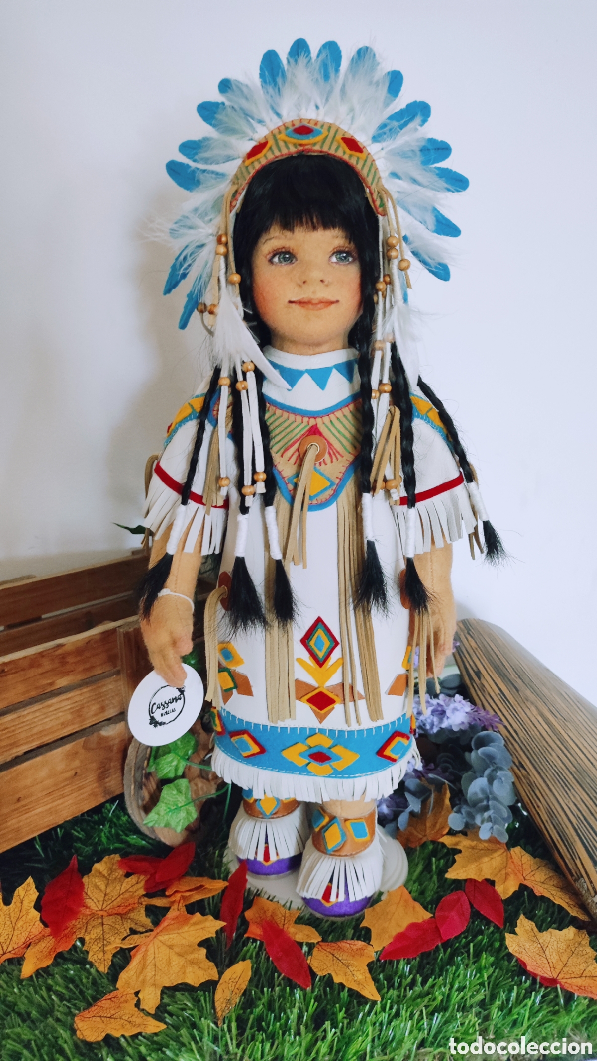 Mu&ntilde;ecas espa&ntilde;olas modernas: Mu&ntilde;eca de fieltro 44 cm - Foto 11