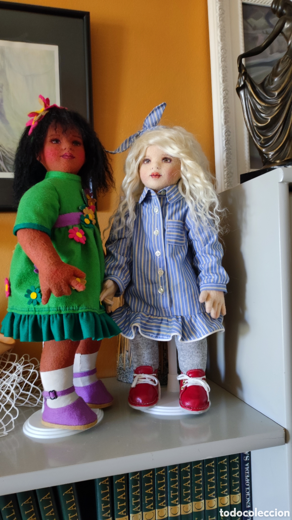 Mu&ntilde;ecas espa&ntilde;olas modernas: Mu&ntilde;eca de fieltro, mide 44cm Artesanal - Foto 6