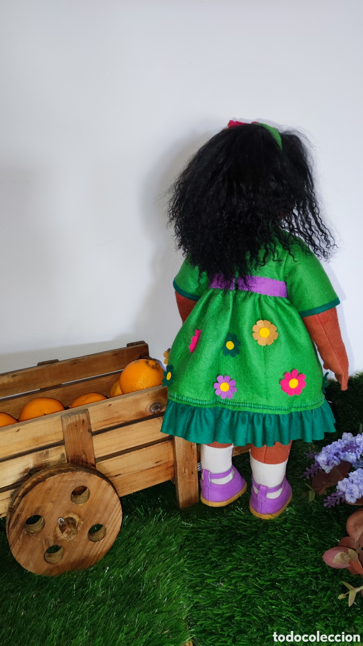 Mu&ntilde;ecas espa&ntilde;olas modernas: Mu&ntilde;eca de fieltro, mide 44cm Artesanal - Foto 3