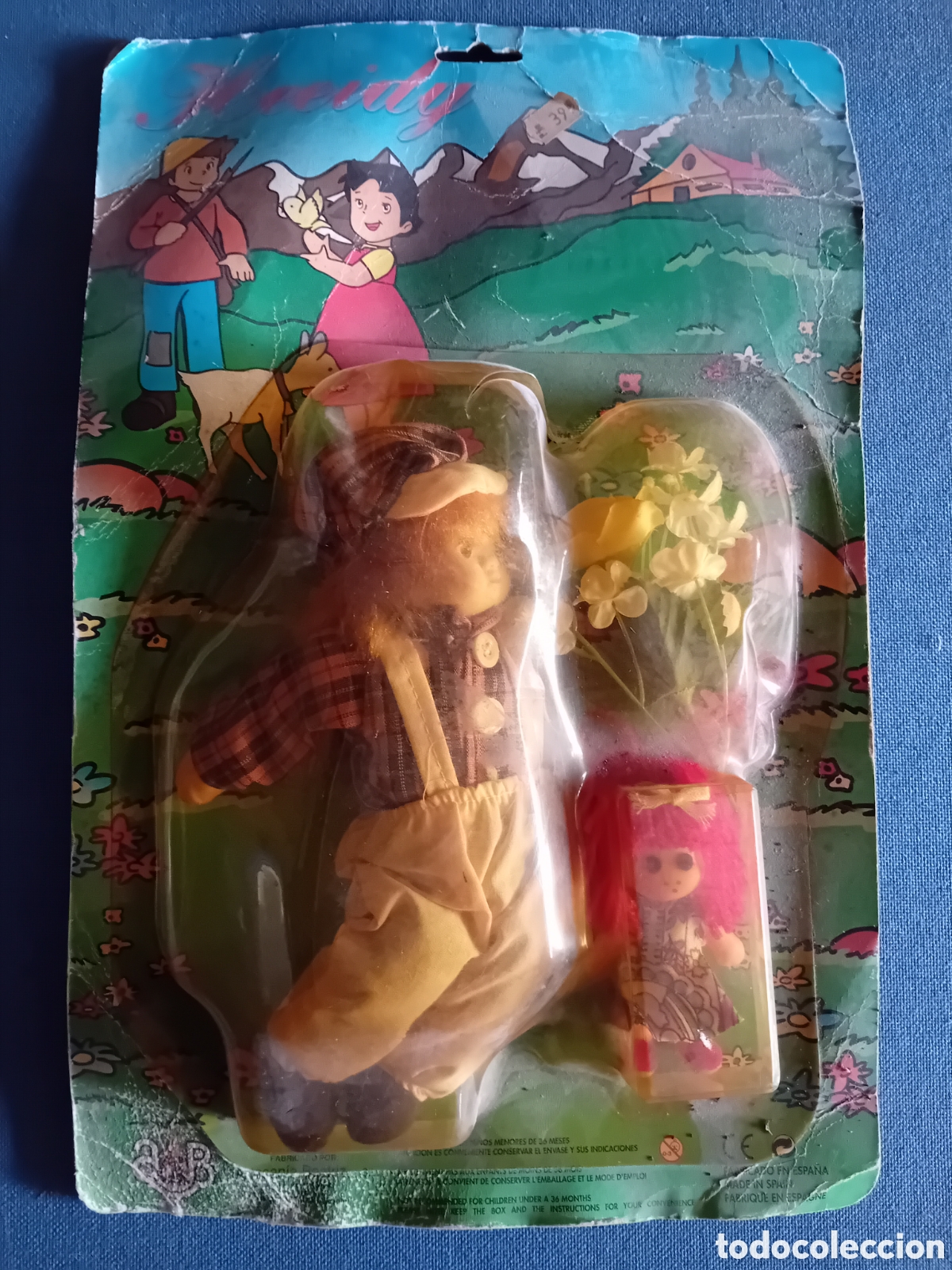 Moderne spanische Puppen: blister mu&ntilde;ecos A B heeidy A&ntilde;os 70 fabricado en Espa&ntilde;a