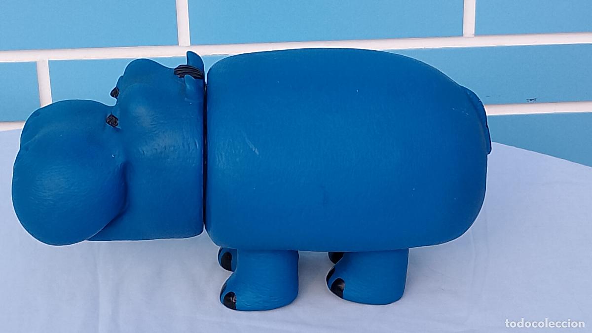 Mu&ntilde;ecas Espa&ntilde;olas Modernas: Antiguo mu&ntilde;eco juguete de goma Hipop&oacute;tamo Pipo de pa&ntilde;ales Ausonia
