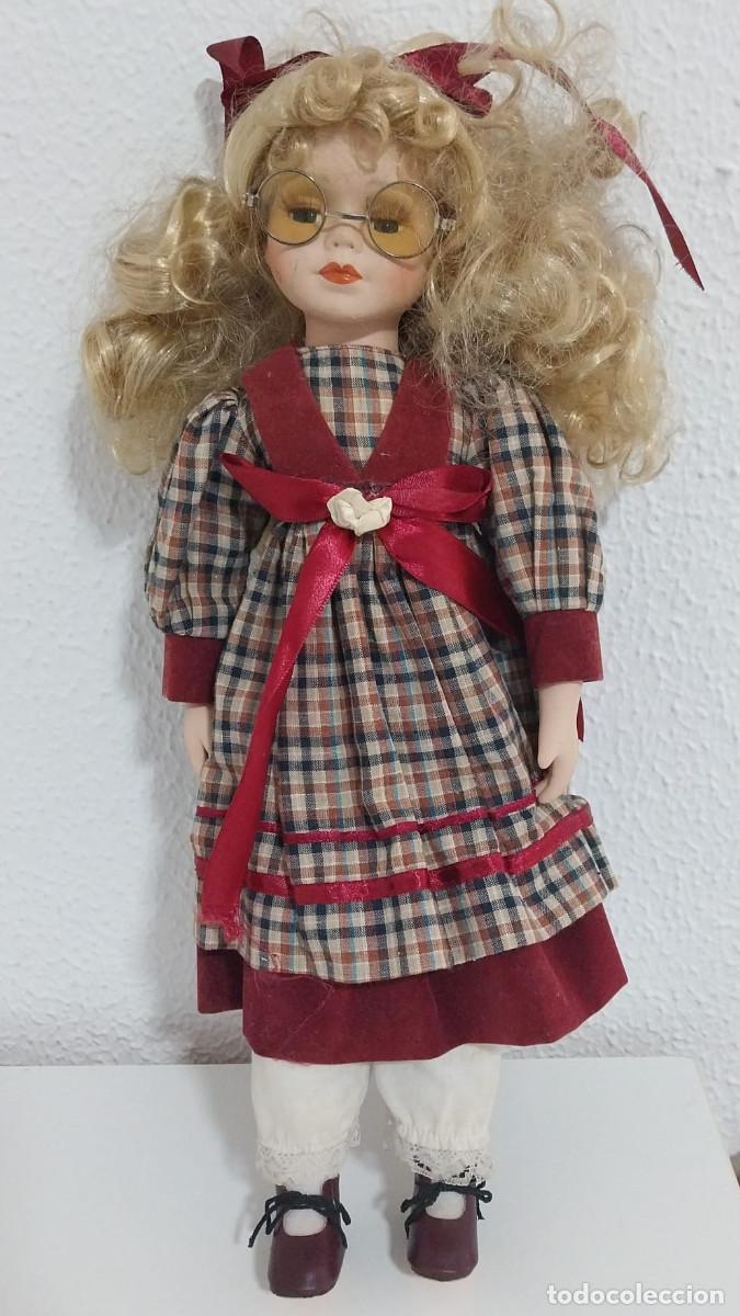 Mu&ntilde;ecas espa&ntilde;olas modernas: MU&Ntilde;ECA DE PORCELANA 42cm. - Foto 1