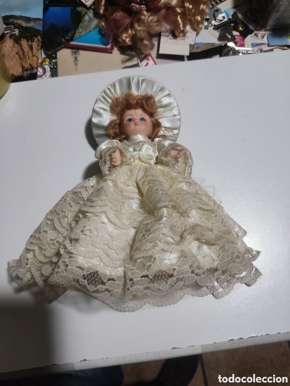 Mu&ntilde;ecas espa&ntilde;olas modernas: Mu&ntilde;eca de porcelana con m&uacute;sica funciona - Foto 1