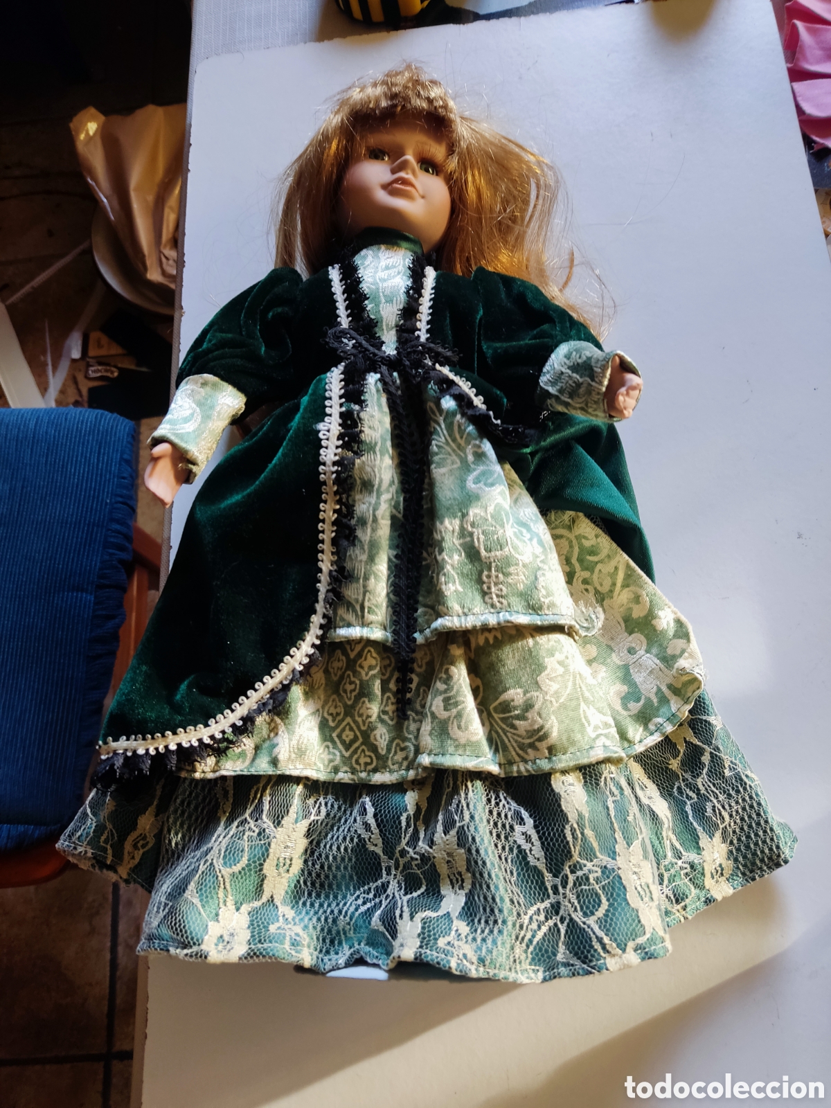 Mu&ntilde;ecas espa&ntilde;olas modernas: Mu&ntilde;eca de porcelana 42 cent&iacute;metros - Foto 1