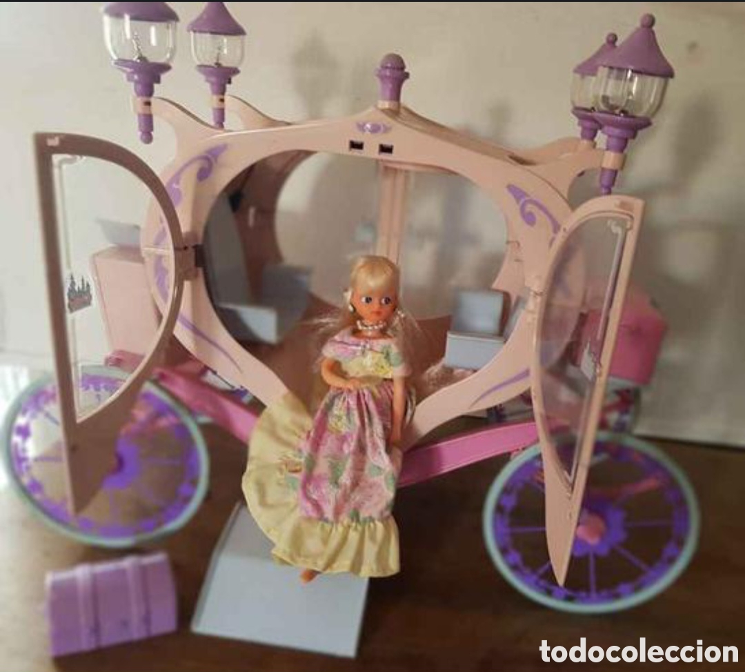 Mu&ntilde;ecas espa&ntilde;olas modernas: CARROZA CHABEL CENICIENTA Y 2 MU&Ntilde;ECAS CENICIENTA Y PRINCESA - Foto 3