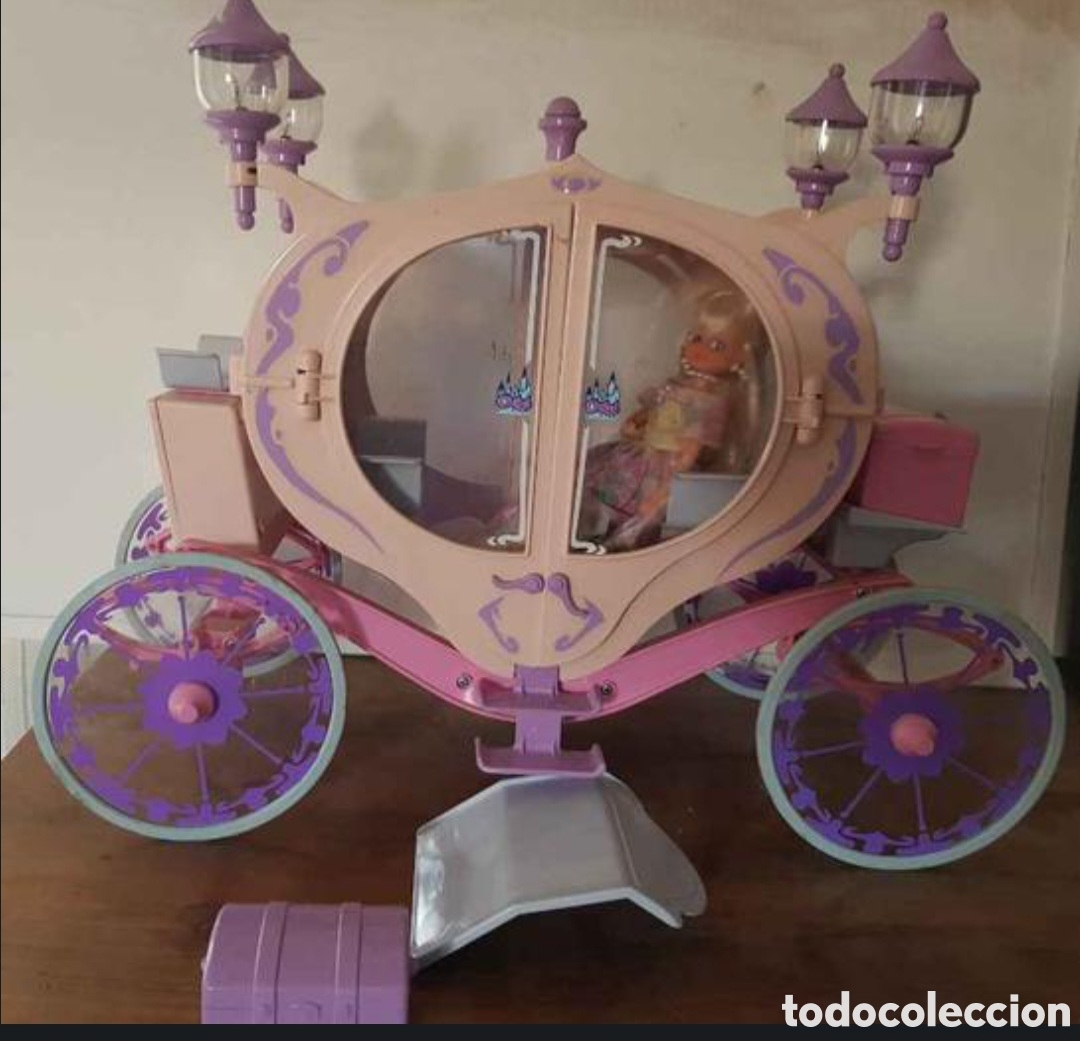 Mu&ntilde;ecas espa&ntilde;olas modernas: CARROZA CHABEL CENICIENTA Y 2 MU&Ntilde;ECAS CENICIENTA Y PRINCESA - Foto 1