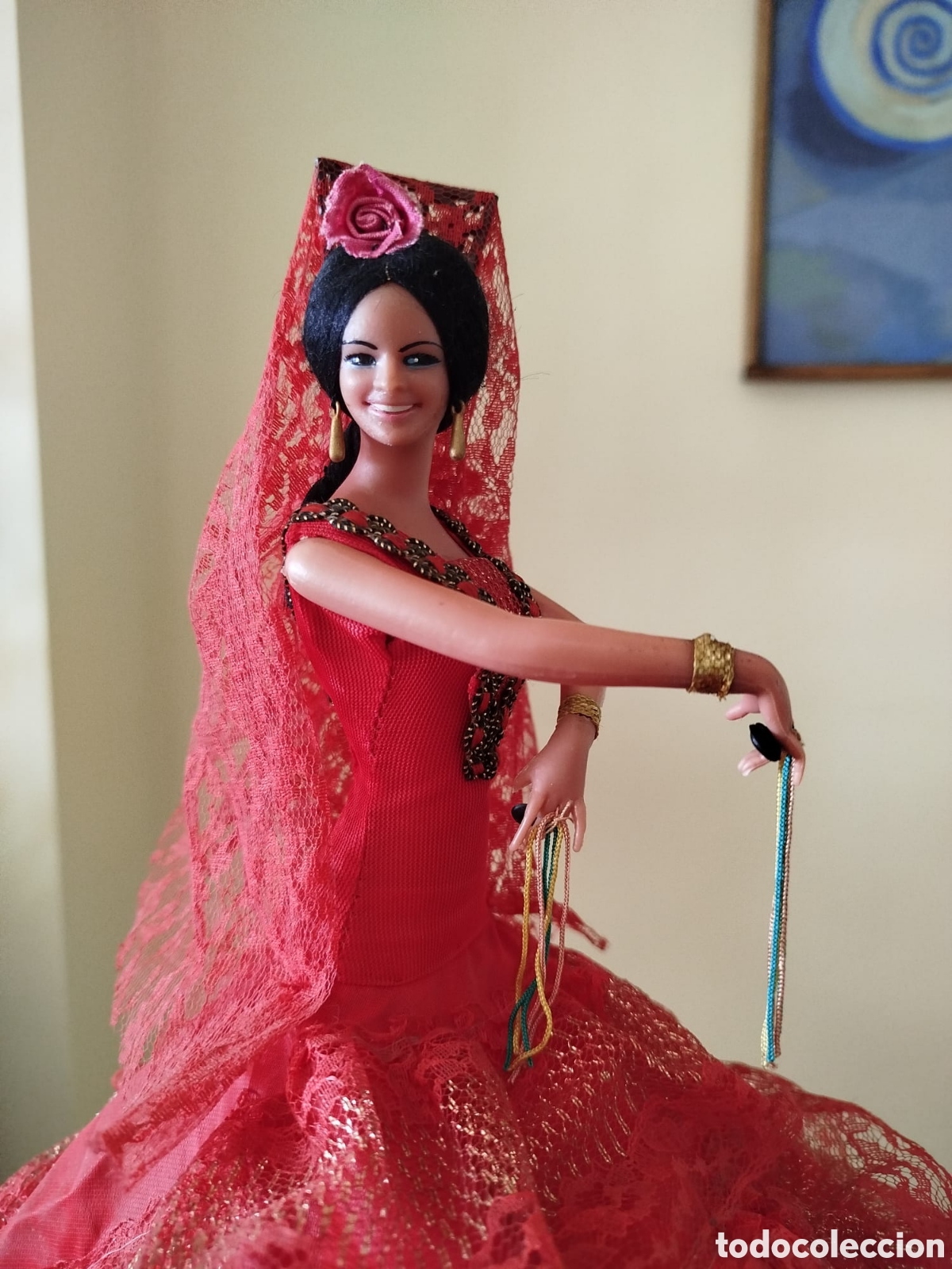 Mu&ntilde;ecas espa&ntilde;olas modernas: Mu&ntilde;eca Flamenca de Marin - Foto 1