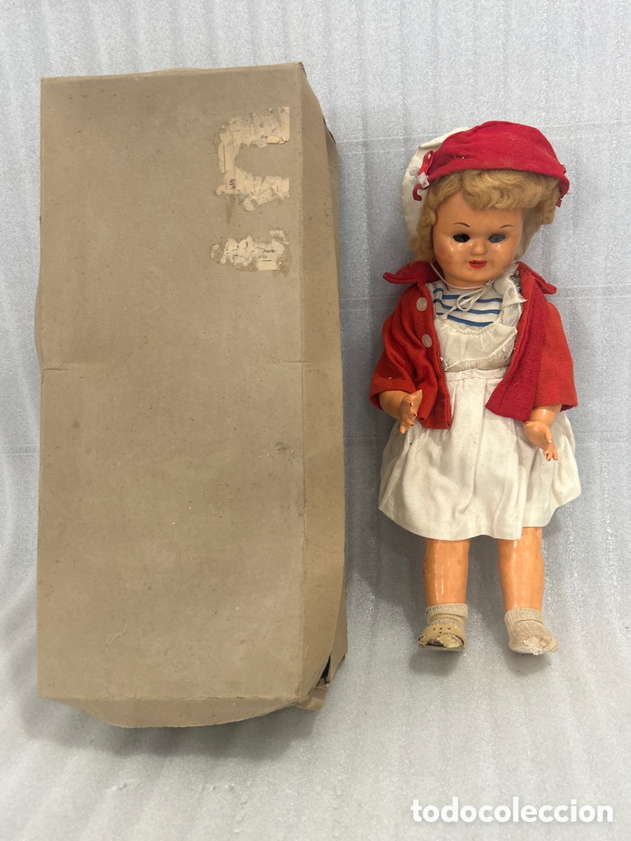 Poup&eacute;es Espagnoles Modernes: ANTIGUA MU&Ntilde;ECA DE CART&Oacute;N PIEDRA CON ARTICULACIONES EN MADERA A&Ntilde;OS 30/40,ONIL