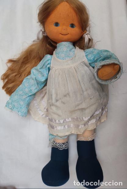 Mu&ntilde;ecas Espa&ntilde;olas Modernas: ANTIGUA MU&Ntilde;ECA DE FIELTRO O SIM, 52 CM