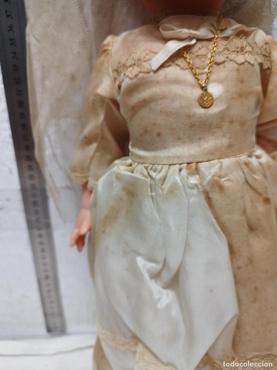 Mu&ntilde;ecas espa&ntilde;olas modernas: Antigua mu&ntilde;eca de comuni&oacute;n,religiosa. - Foto 3