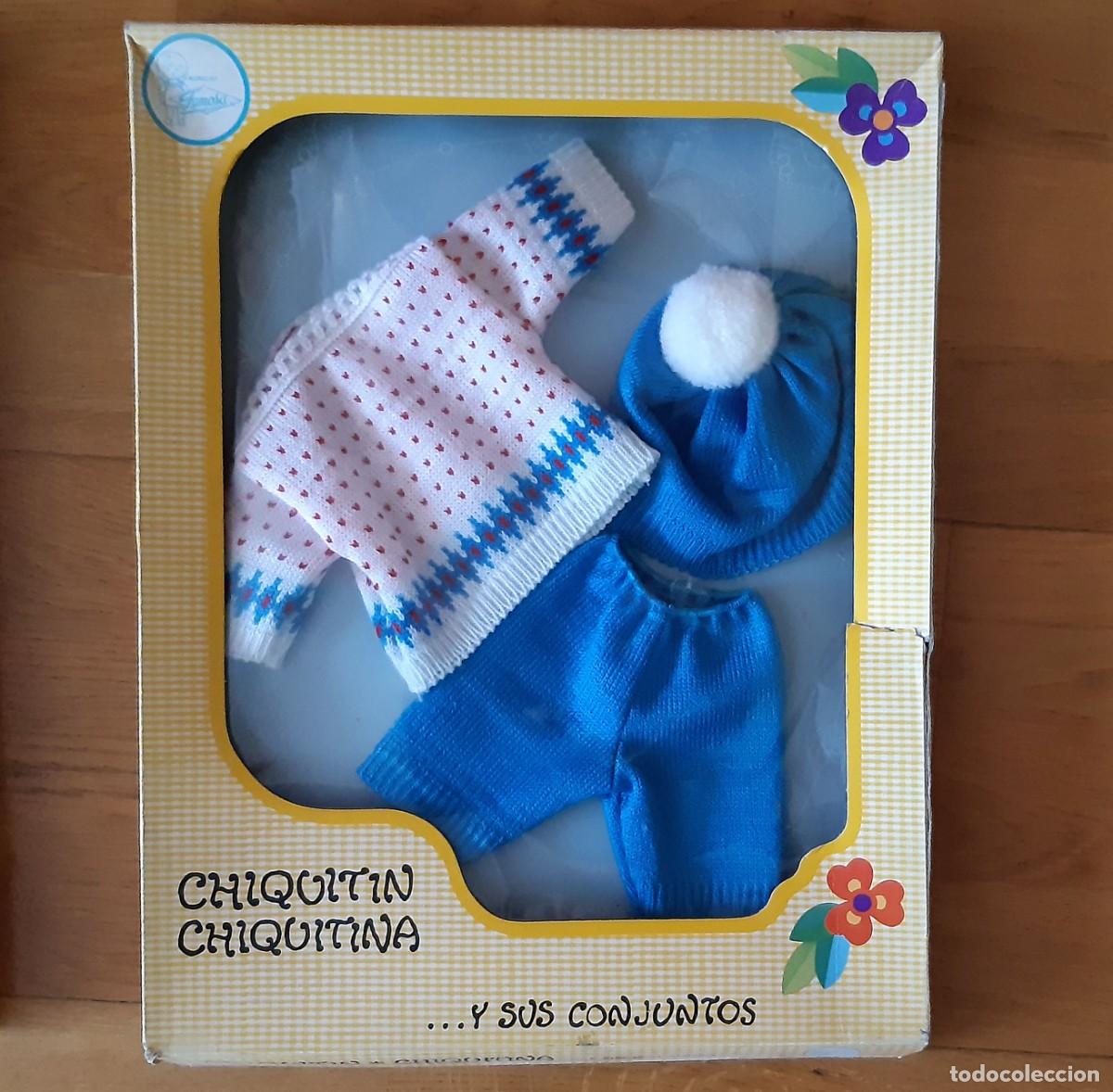 Mu&ntilde;ecas Espa&ntilde;olas Modernas: ANTIGUO CONJUNTO MU&Ntilde;ECO CHIQUITIN O CHIQUITINA, DE FAMOSA - NUEVO Y EN SU CAJA ORIGINAL
