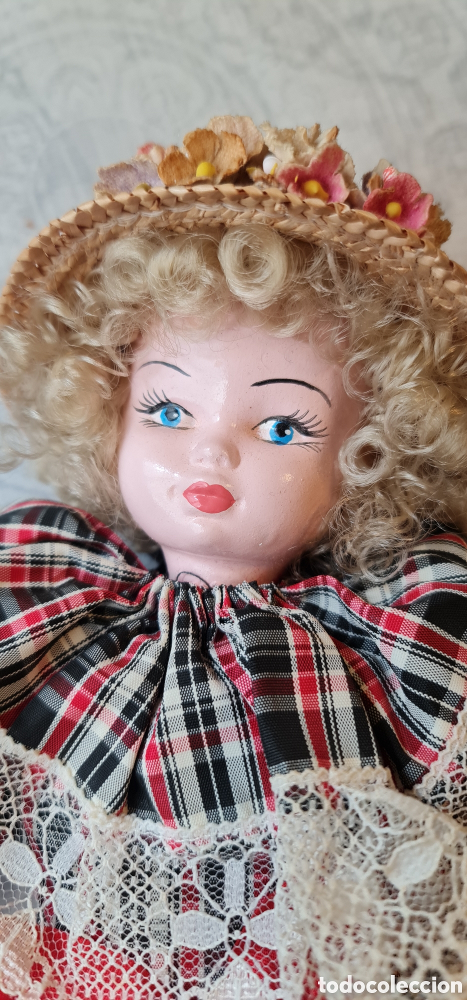 Mu&ntilde;ecas espa&ntilde;olas modernas: Mu&ntilde;eca porcelana y trapo beibi - Foto 1