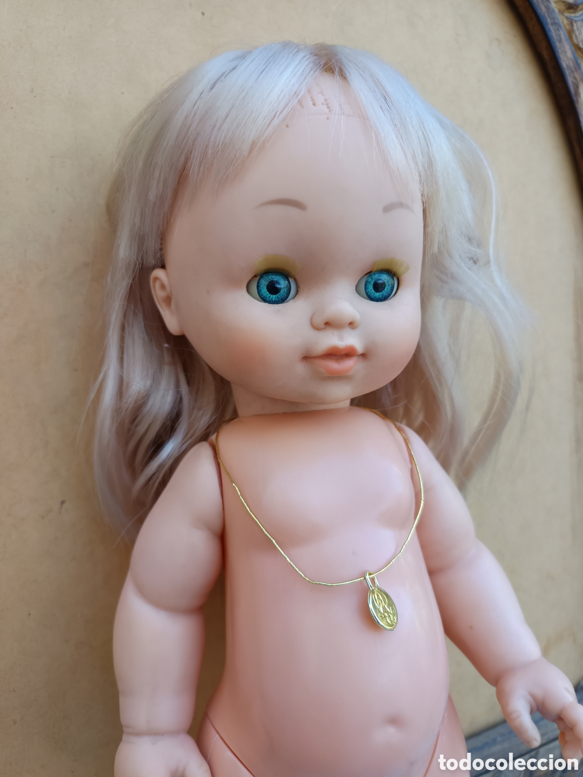 Mu&ntilde;ecas espa&ntilde;olas modernas: Mu&ntilde;eca rubia de pie de comunion - Foto 3