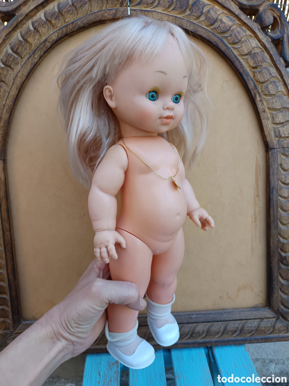Mu&ntilde;ecas espa&ntilde;olas modernas: Mu&ntilde;eca rubia de pie de comunion - Foto 7