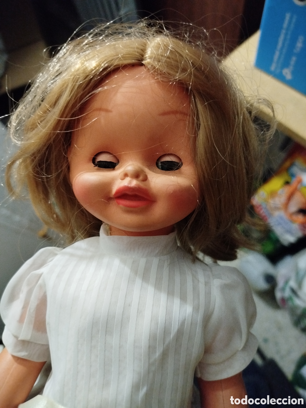 Mu&ntilde;ecas espa&ntilde;olas modernas: Mu&ntilde;eca antigua ojos durmiente - Foto 4