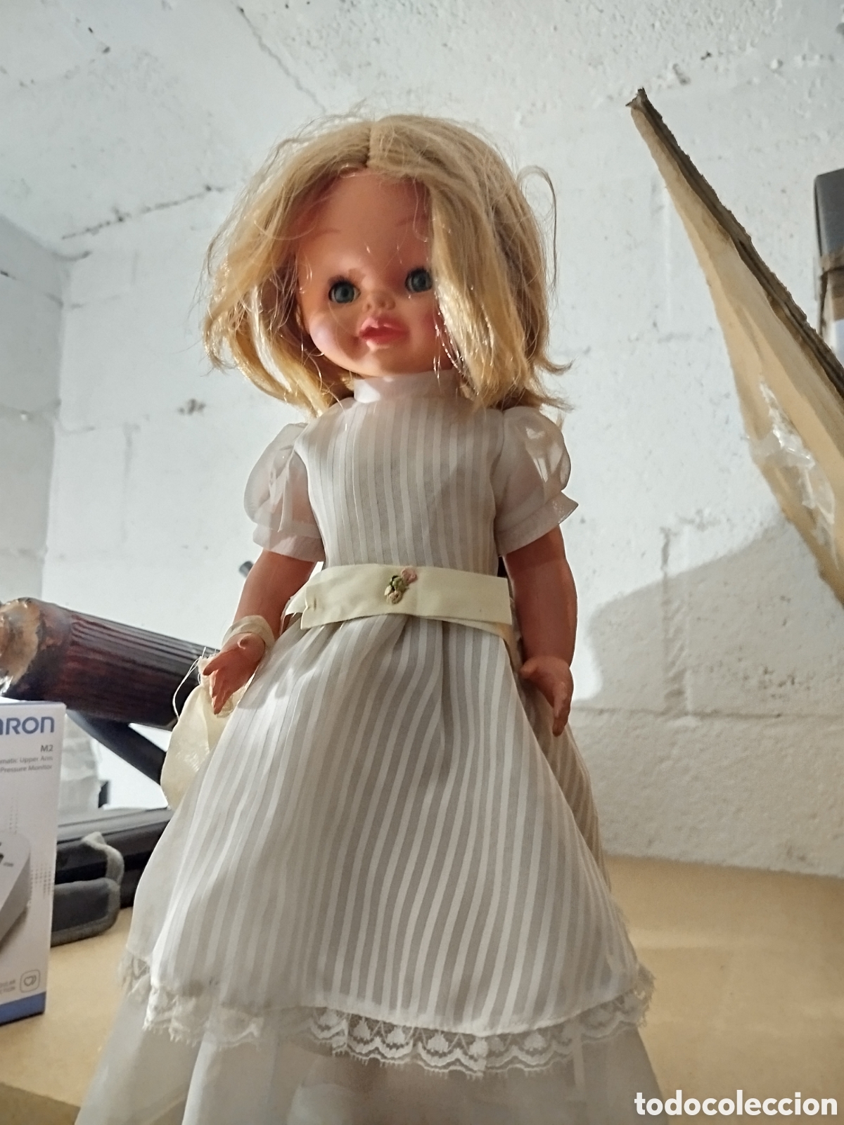 Mu&ntilde;ecas espa&ntilde;olas modernas: Mu&ntilde;eca antigua ojos durmiente - Foto 1