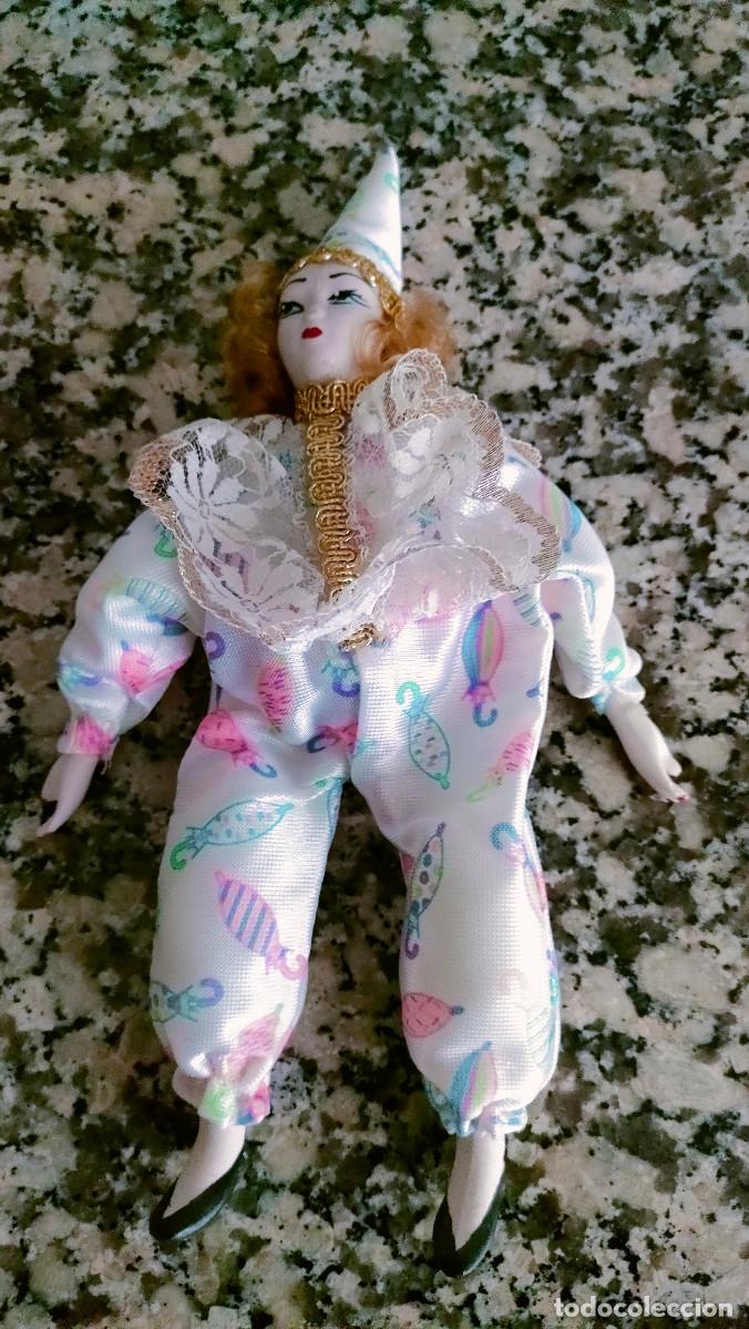 Mu&ntilde;ecas espa&ntilde;olas modernas: 2 Mu&ntilde;ecos de porcelana tipo Arlequ&iacute;n - Foto 2