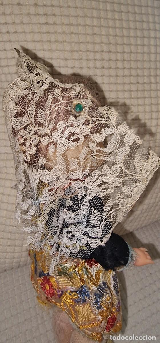 Mu&ntilde;ecas espa&ntilde;olas modernas: Antigua mu&ntilde;eca vestida de fallera, finales 60 - Foto 2