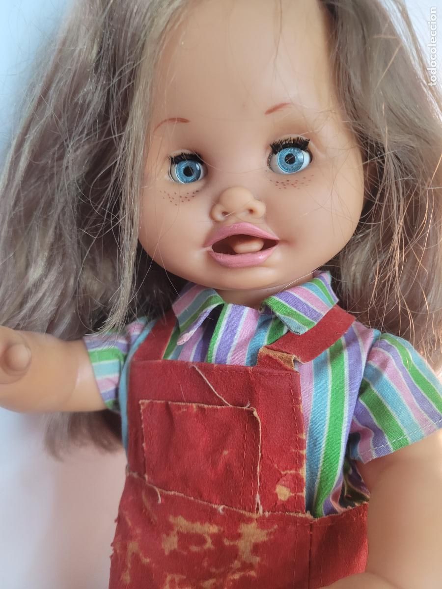 Mu&ntilde;ecas espa&ntilde;olas modernas: mu&ntilde;eca leguitas de icsa casta&ntilde;a version roja - Foto 2