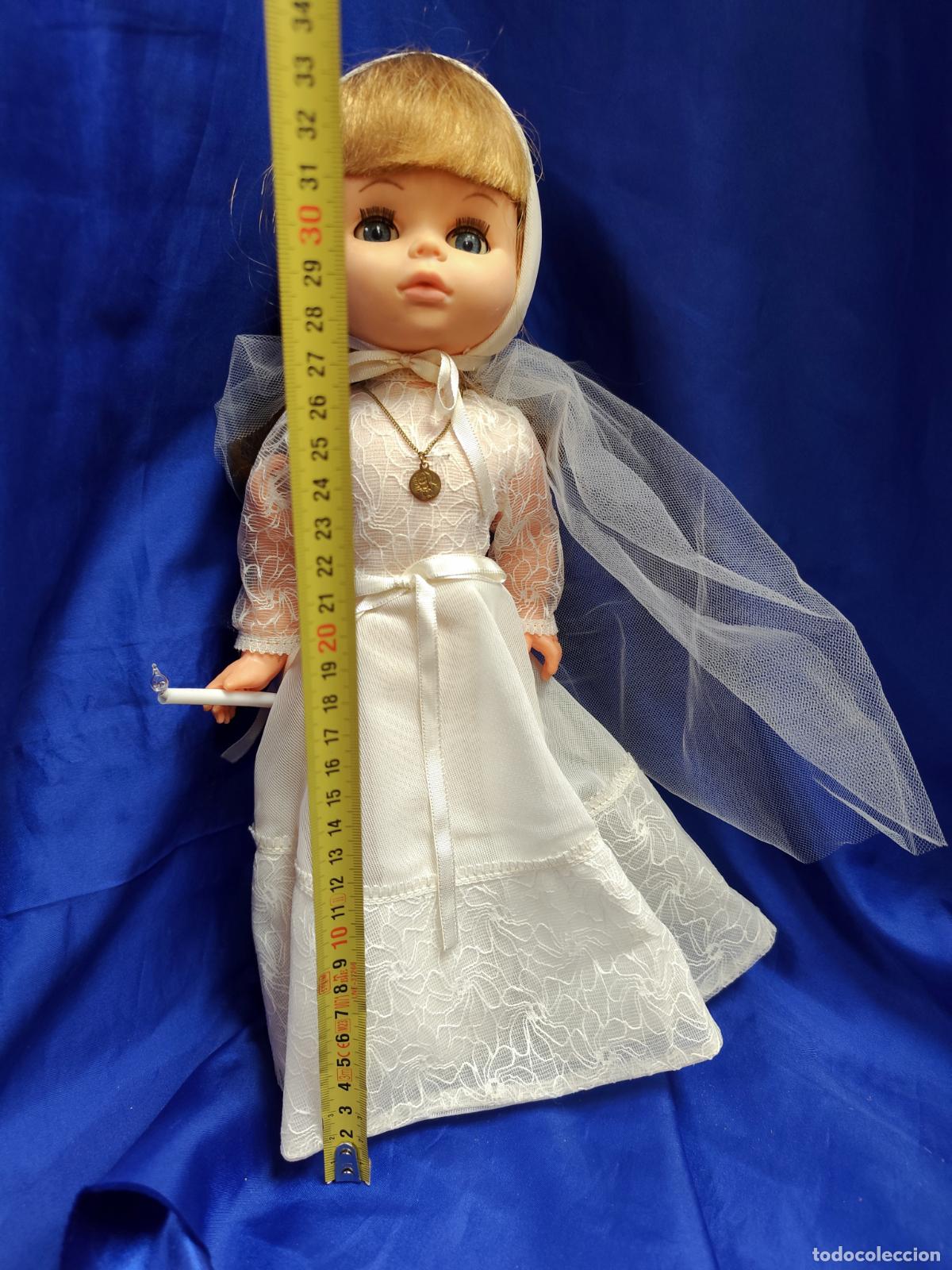 Mu&ntilde;ecas espa&ntilde;olas modernas: preciosa mu&ntilde;eca de jesmar vestida de comunion - Foto 6