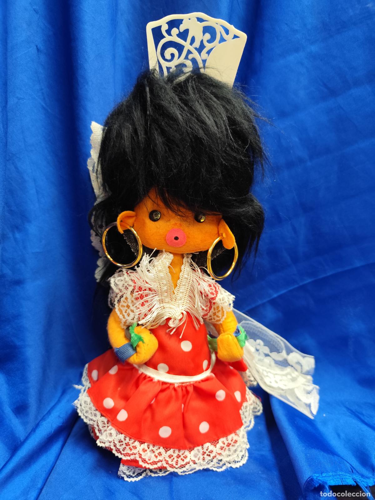 Poup&eacute;es Espagnoles Modernes: PRECIOSA MU&Ntilde;ECA FLAMENCA EN FIELTRO