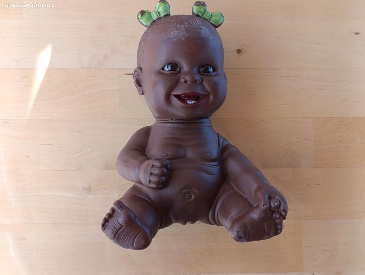 Mu&ntilde;ecas espa&ntilde;olas modernas: Mu&ntilde;eca Mu&ntilde;eco Negrito Iris. - Foto 1