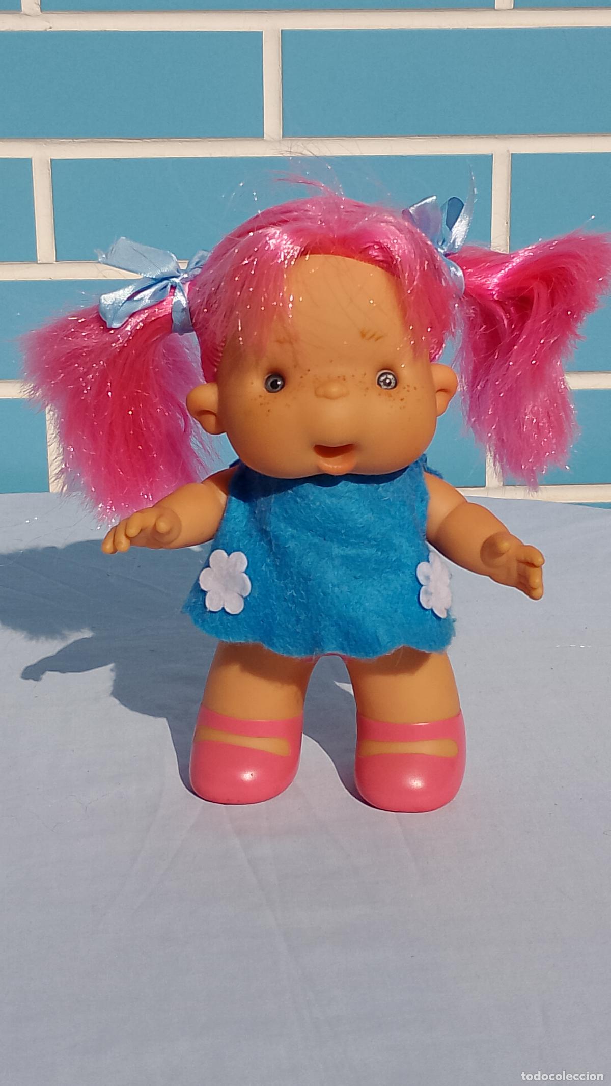 Bonecas Espanholas Modernas: Mu&ntilde;eca Pikolita rosa de Gadir Artesanal de 20 cm