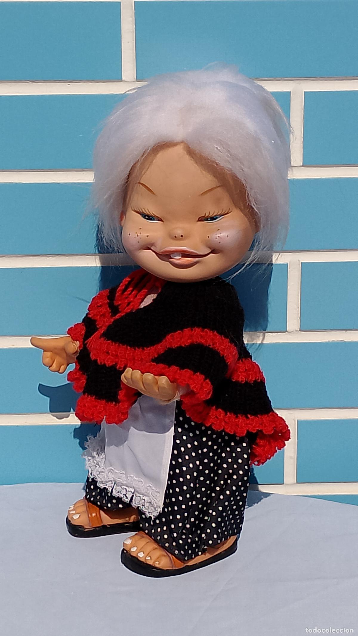 Moderne spanische Puppen: Antigua mu&ntilde;eca Abuela abuelita de los a&ntilde;os 60 - 70 de mu&ntilde;ecas Anubis