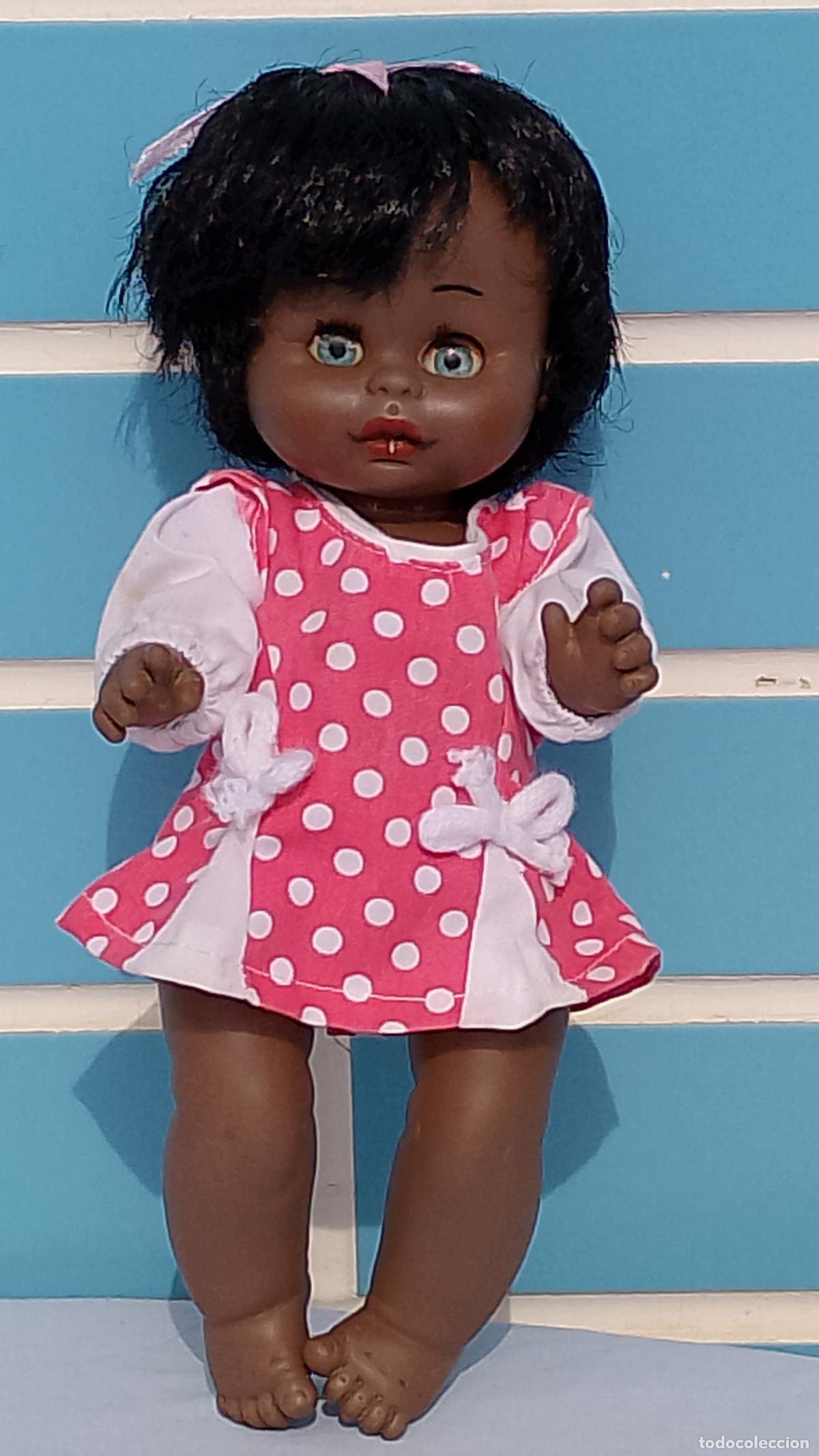 Mu&ntilde;ecas Espa&ntilde;olas Modernas: Antigua mu&ntilde;eca beb&eacute; negra de b.b.