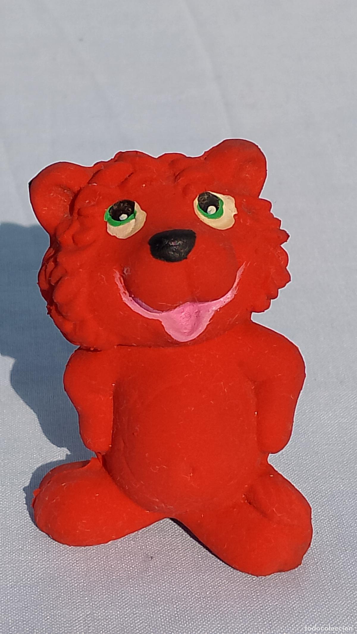 Mu&ntilde;ecas Espa&ntilde;olas Modernas: Antiguo mu&ntilde;eco de goma l&aacute;tex Le&oacute;n rojo de Magvi