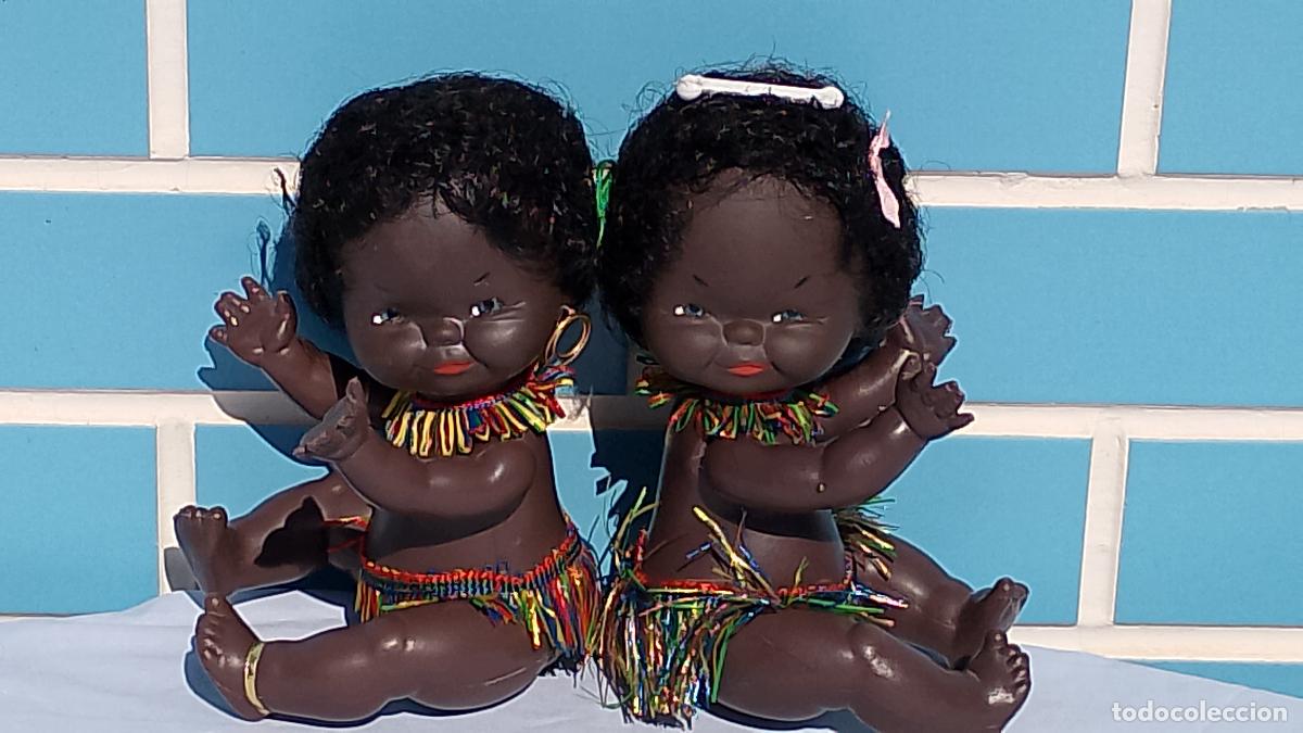 Poup&eacute;es Espagnoles Modernes: Antiguos mu&ntilde;ecos pareja Pillines negros de Silqui