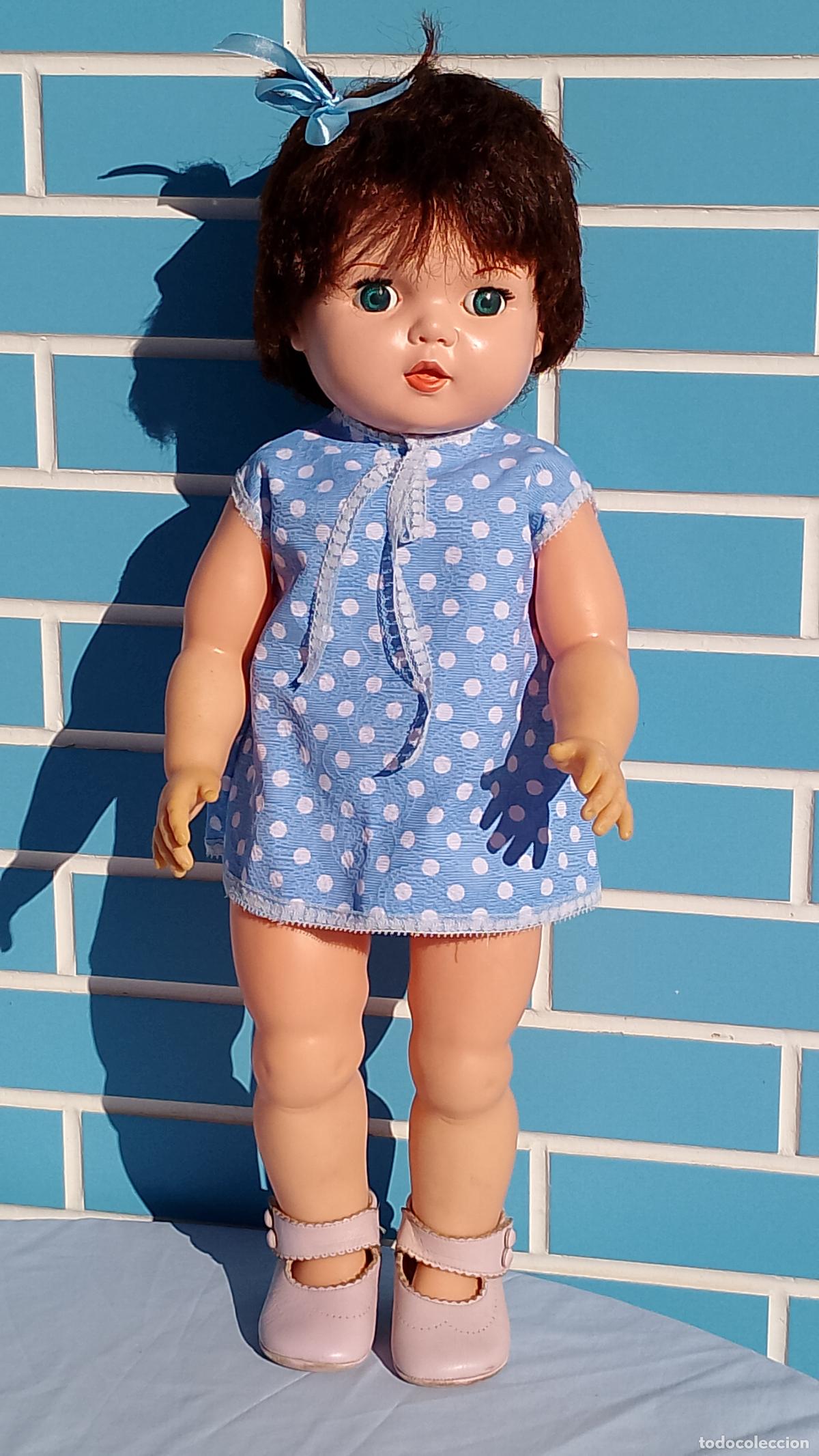 Poup&eacute;es Espagnoles Modernes: Antigua mu&ntilde;eca ni&ntilde;a americana de 58 cm