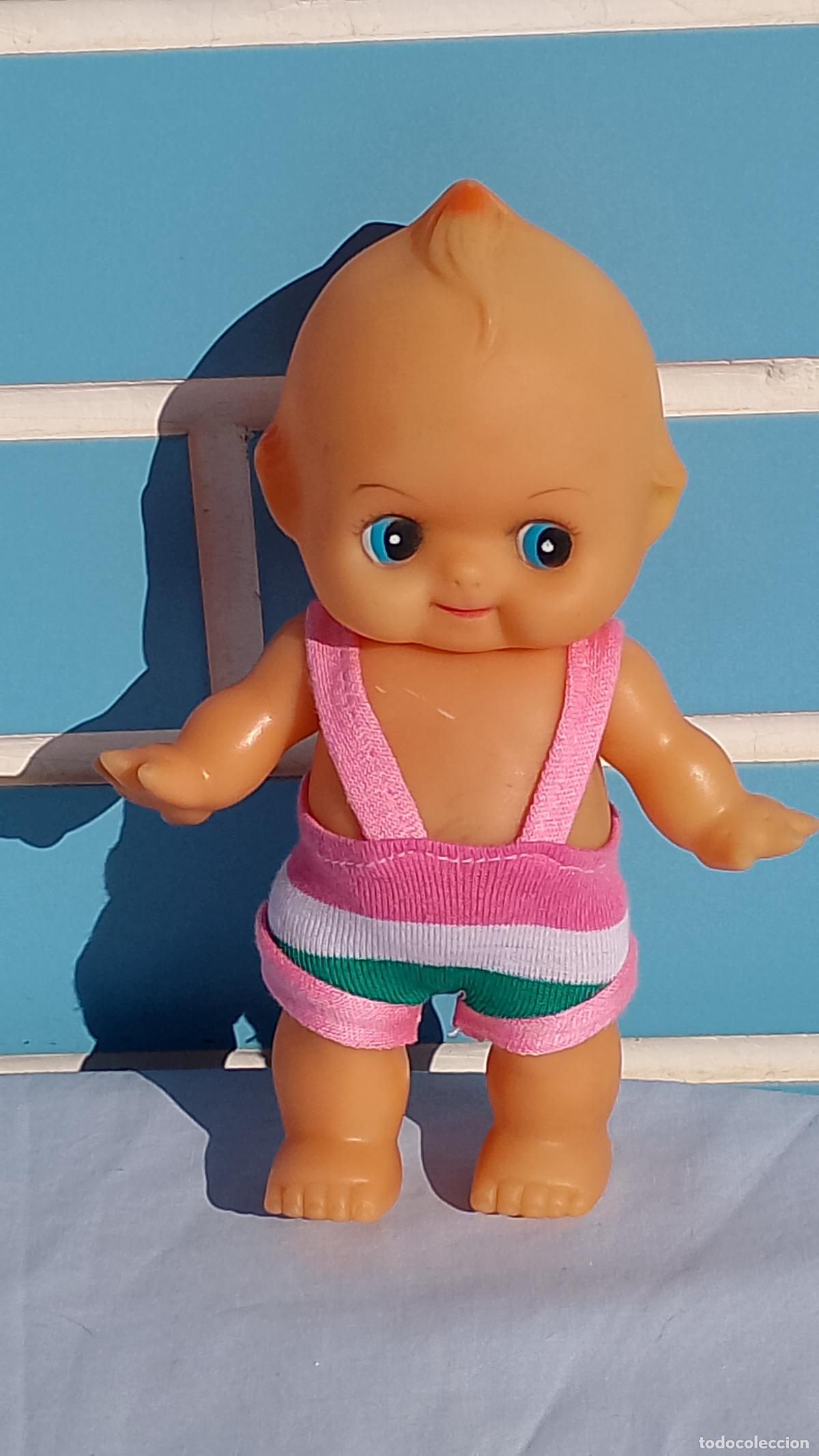 Poup&eacute;es Espagnoles Modernes: Antiguo mu&ntilde;eco beb&eacute; de goma estilo Kewpie