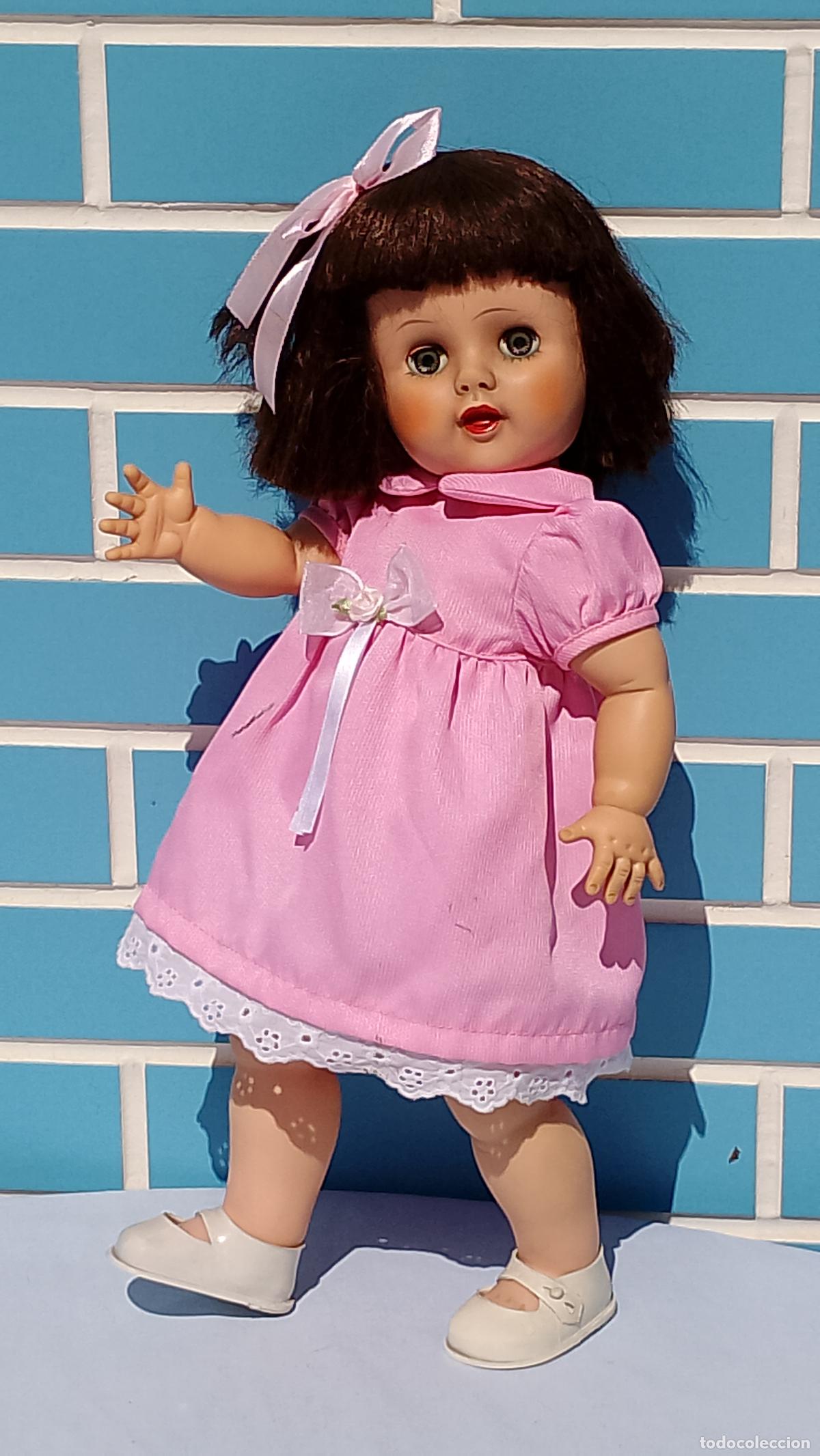 Mu&ntilde;ecas Espa&ntilde;olas Modernas: Antigua mu&ntilde;eca de goma Eugene Doll DE 43 CM