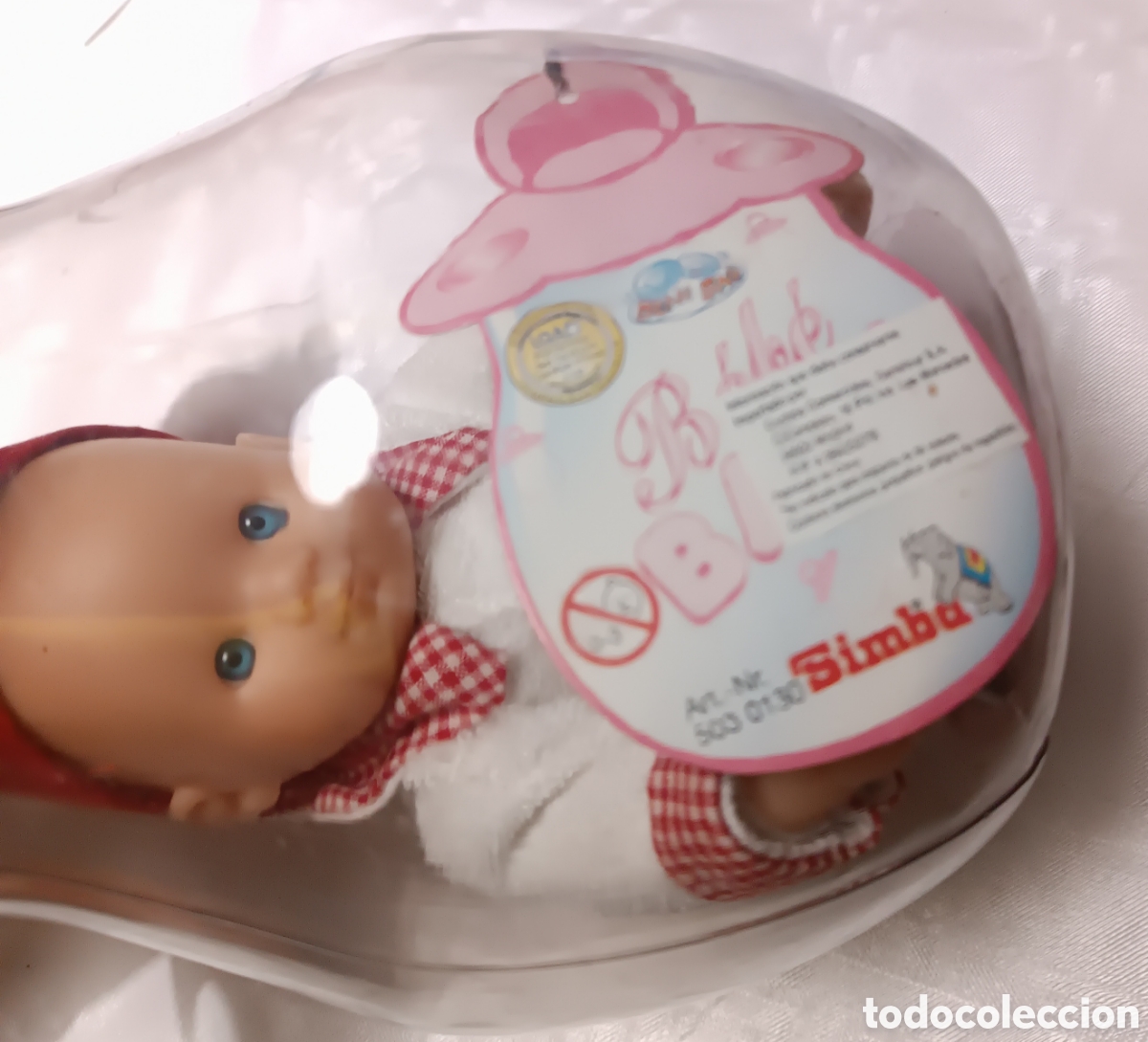 Mu&ntilde;ecas espa&ntilde;olas modernas: Curiosa MU&Ntilde;ECA Simba dentro de recipiente en forma de CHUPETE. - Foto 4