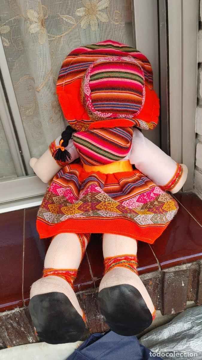Mu&ntilde;ecas espa&ntilde;olas modernas: mu&ntilde;eca peruana artesanal,mide 55 ctm - Foto 2