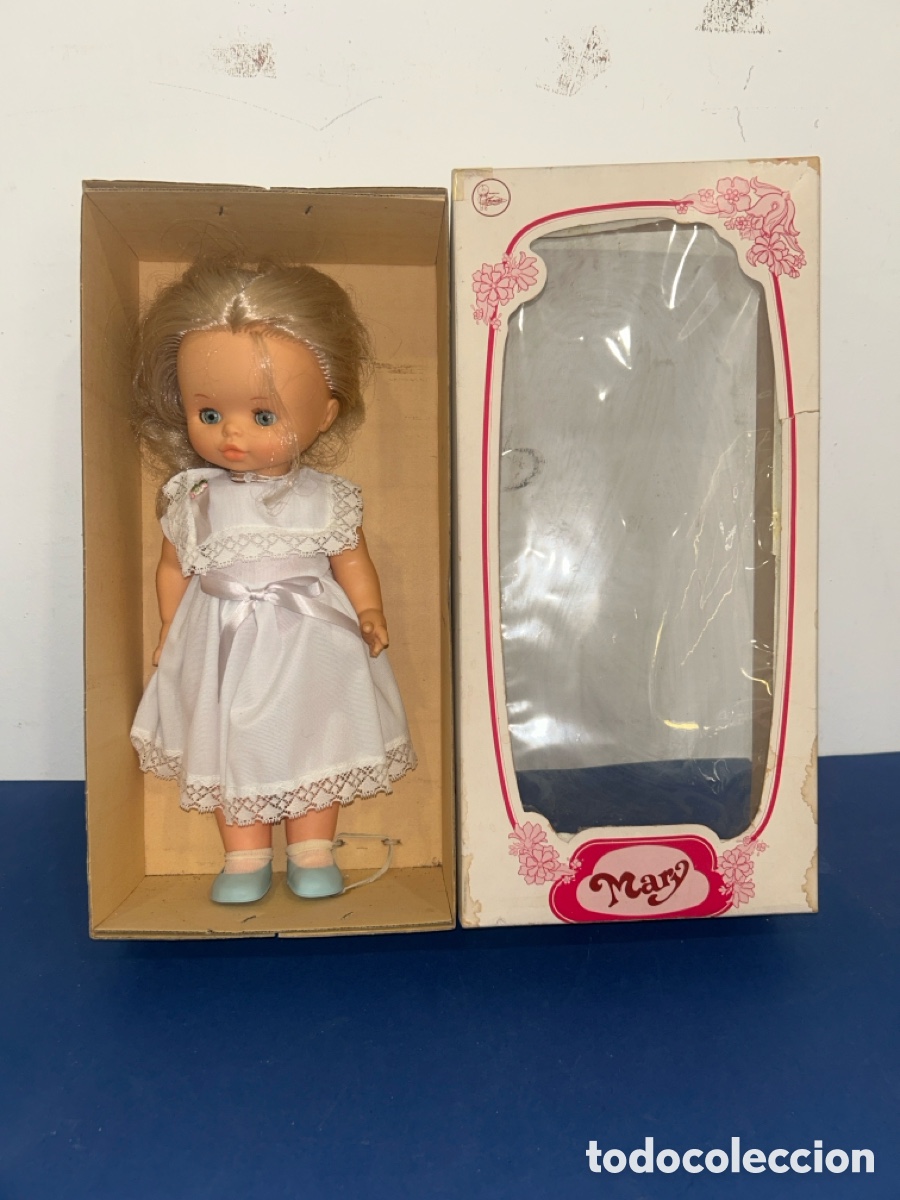 Mu&ntilde;ecas Espa&ntilde;olas Modernas: ANTIGUA MU&Ntilde;ECA MARY DE FAMOSA EN SU CAJA ORIGINAL *NUEVA*