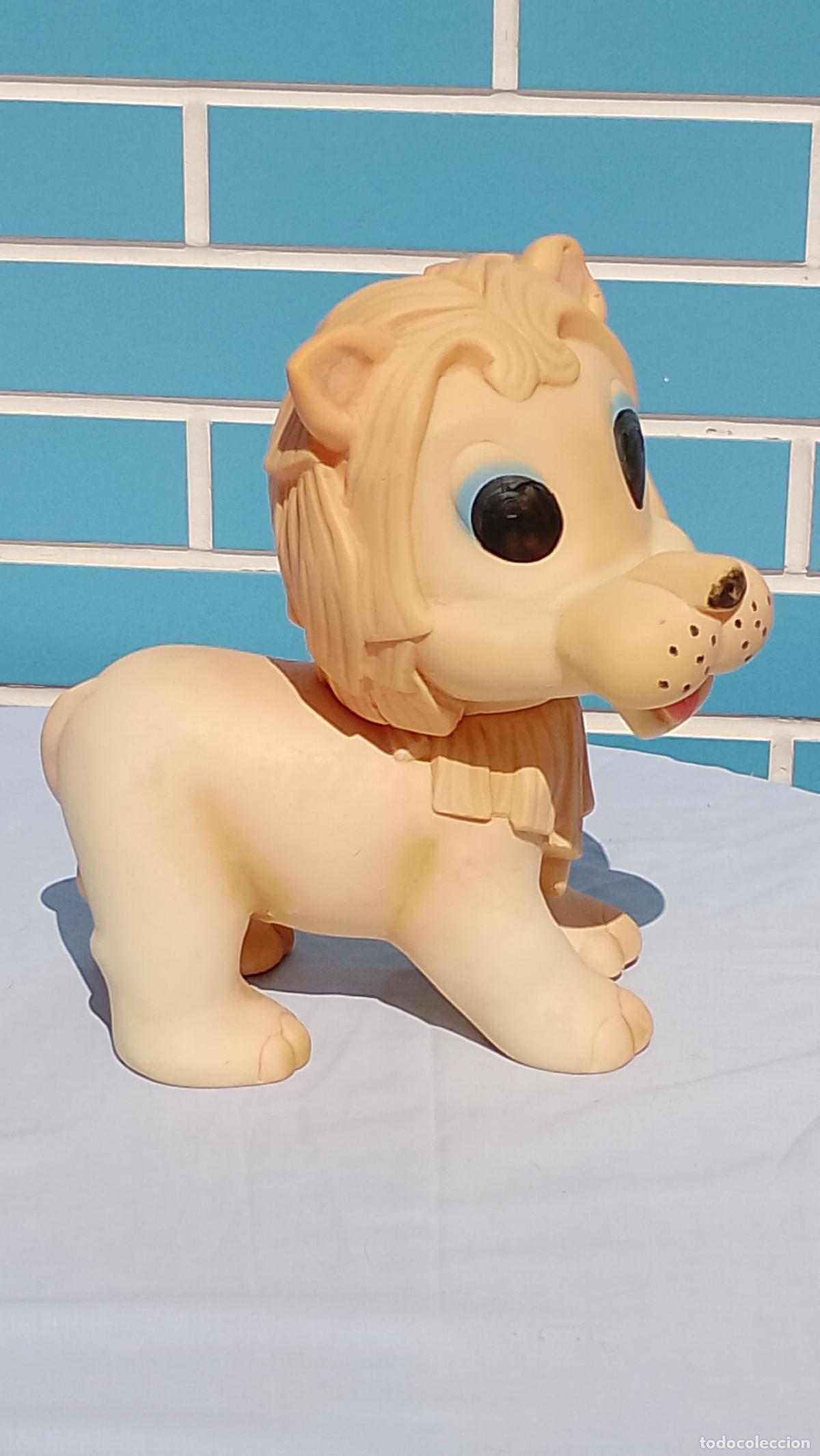 Mu&ntilde;ecas Espa&ntilde;olas Modernas: Antiguo mu&ntilde;eco gigante Le&oacute;n de goma de los a&ntilde;os 60