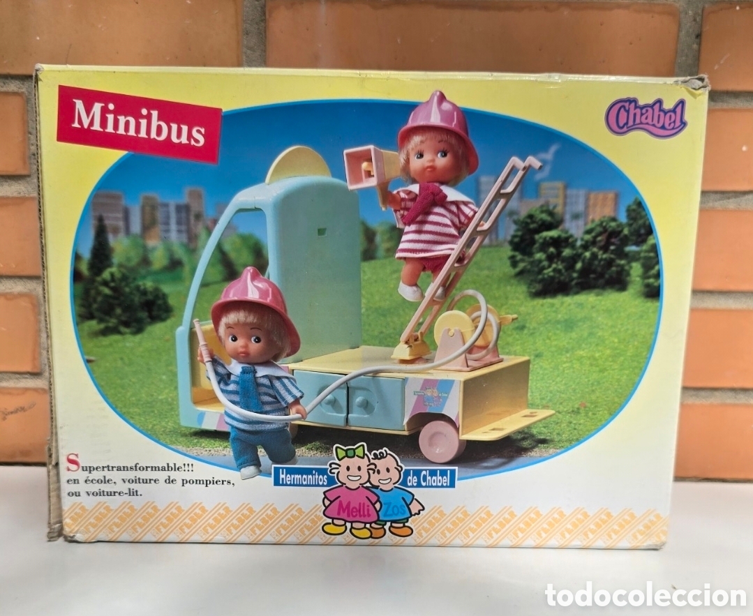 Mu&ntilde;ecas espa&ntilde;olas modernas: Chabel minibus mellizos FEBER - Foto 1
