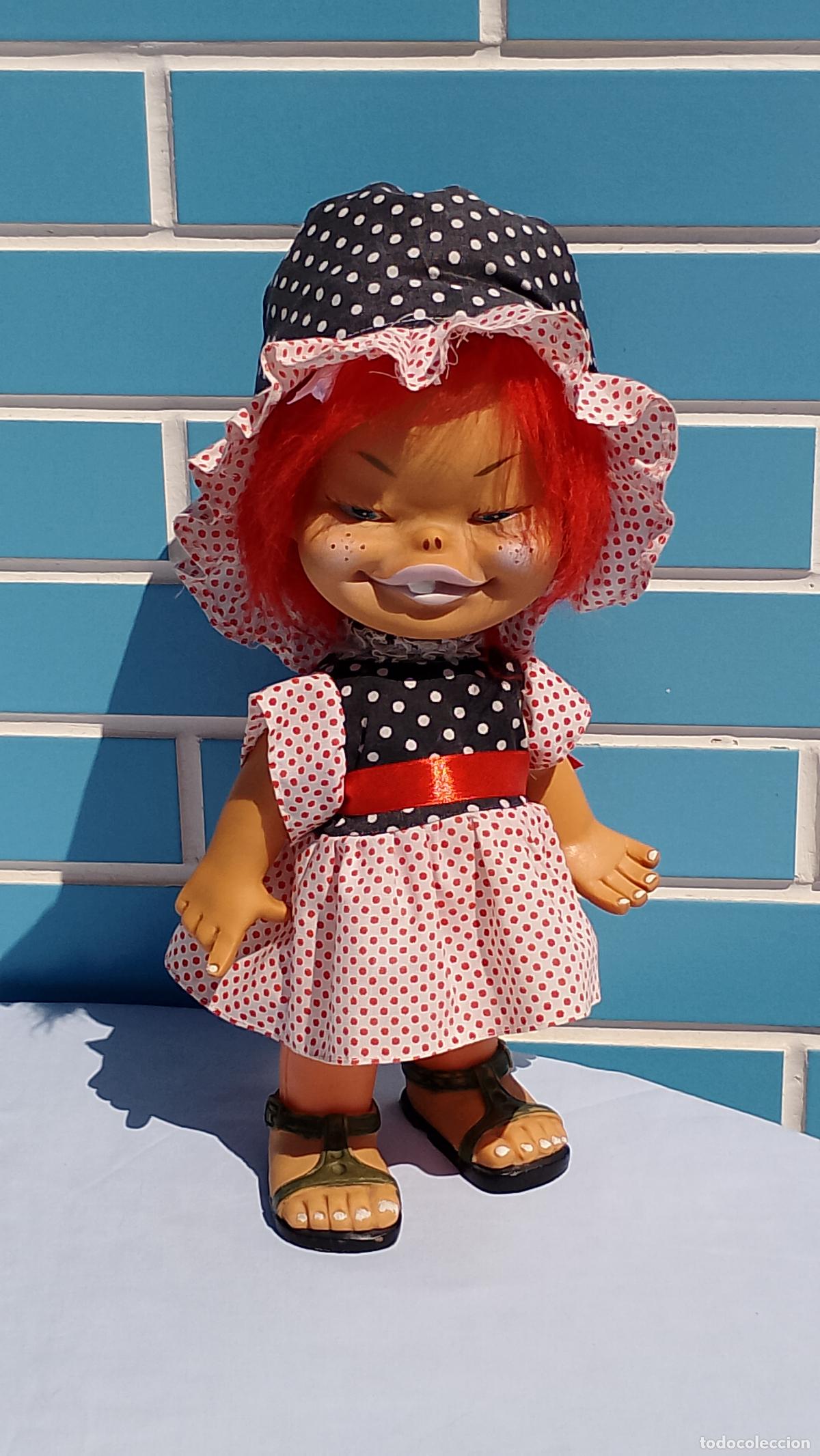 Poup&eacute;es Espagnoles Modernes: Antigua mu&ntilde;eca pelirroja de los a&ntilde;os 60 - 70 de mu&ntilde;ecas Anubis