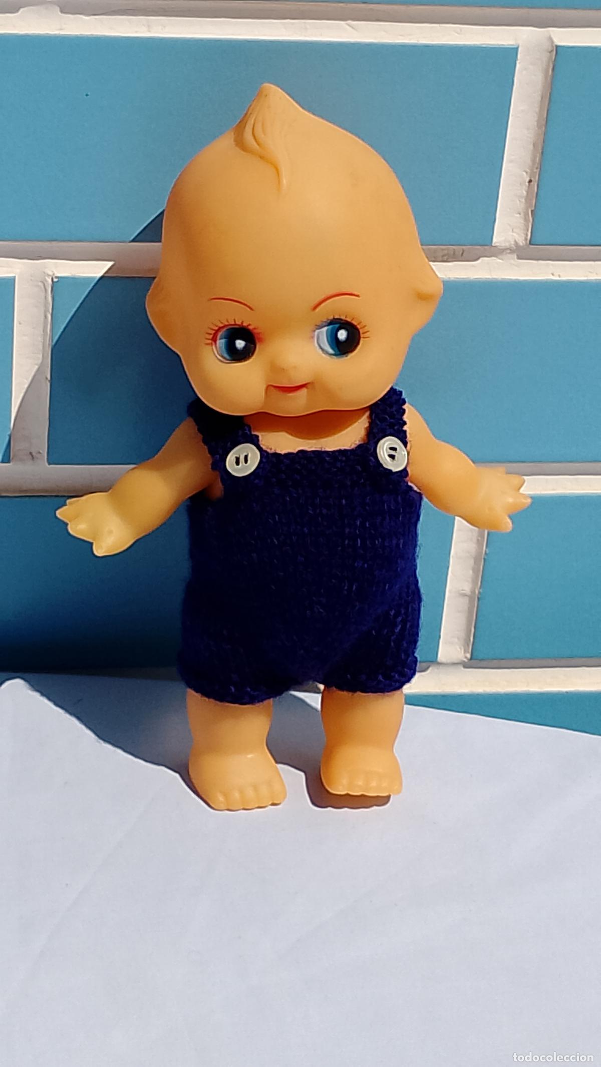 Poup&eacute;es Espagnoles Modernes: Antiguo mu&ntilde;eco beb&eacute; de goma estilo Kewpie